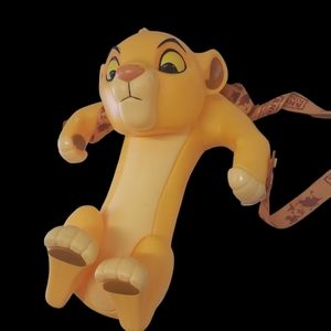 Disney Parks  Animal Kingdom The Lion King Baby Simba Popcorn Bucket w/ Strap